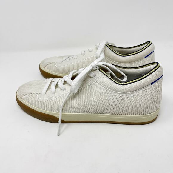 Rothys Womens 10 Vanilla White The Lace Up Sneaker Shoes Soft Flexible Recycled - Picture 7 of 13